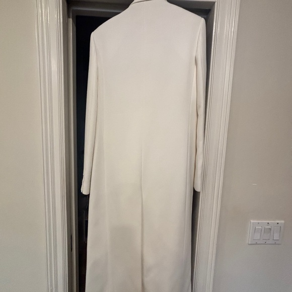 KHAITE White Cobble Long Coat Size 8 NWT - Picture 16 of 16